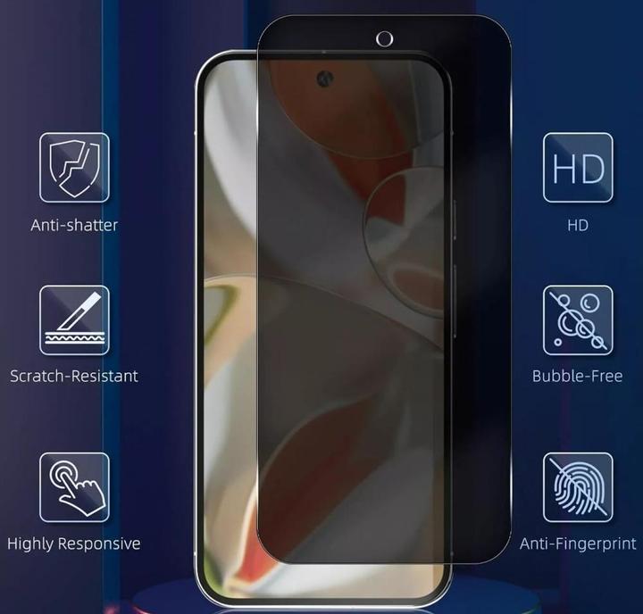 Produktbild Screenguard Privacy Screen Google Pixel 9 Pro Screen Protector Panzerglas (1 Stück, Google Pixel 9 Pro)