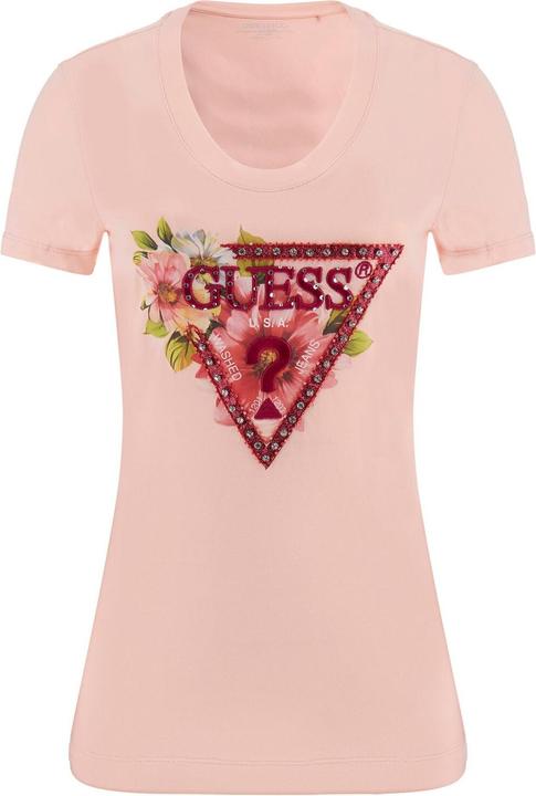 Actual product image Guess Triangle Beaded T-shirt for Women (S)