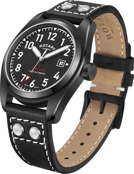 Actual product image Rotary GS05474/19 Commando Men's Watch 42mm 10ATM (Analogue wristwatch, 42 mm)