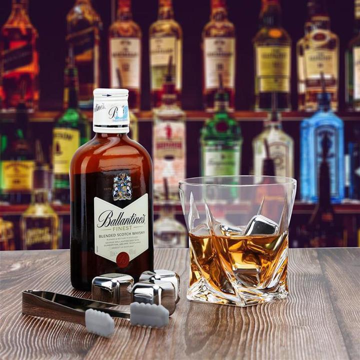 Produktbild Intirilife 6x Whiskey Steine in SILBER (Whisky Steine)