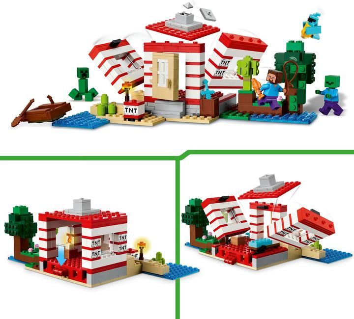 Productafbeelding LEGO Das TNT-Dschungelhaus (21275, LEGO Minecraft)