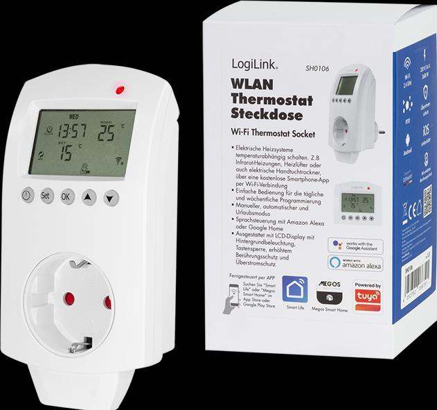 Produktbild LogiLink Smart Home Wi-Fi Thermostat Socket
