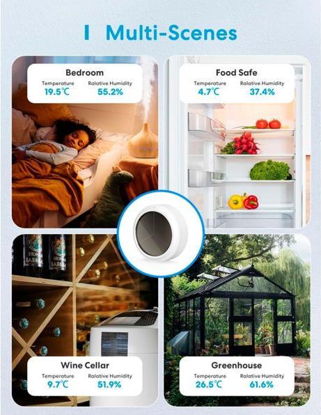 Produktbild Meross Smart Temperatur/Feuchte- Sensor (ohne Hub)
