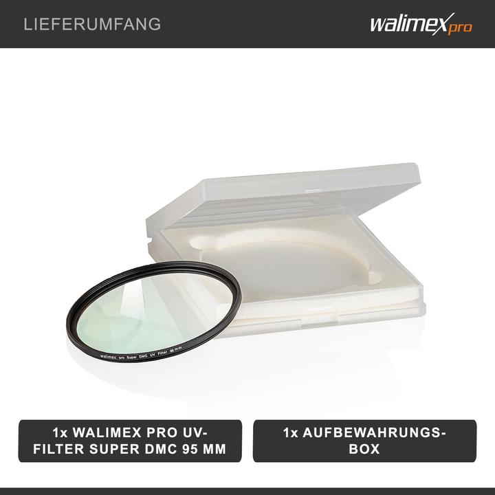 Produktbild Walimex UV-Filter Slim Super DMC 95mm (95 mm, UV-Filter, 95 mm)