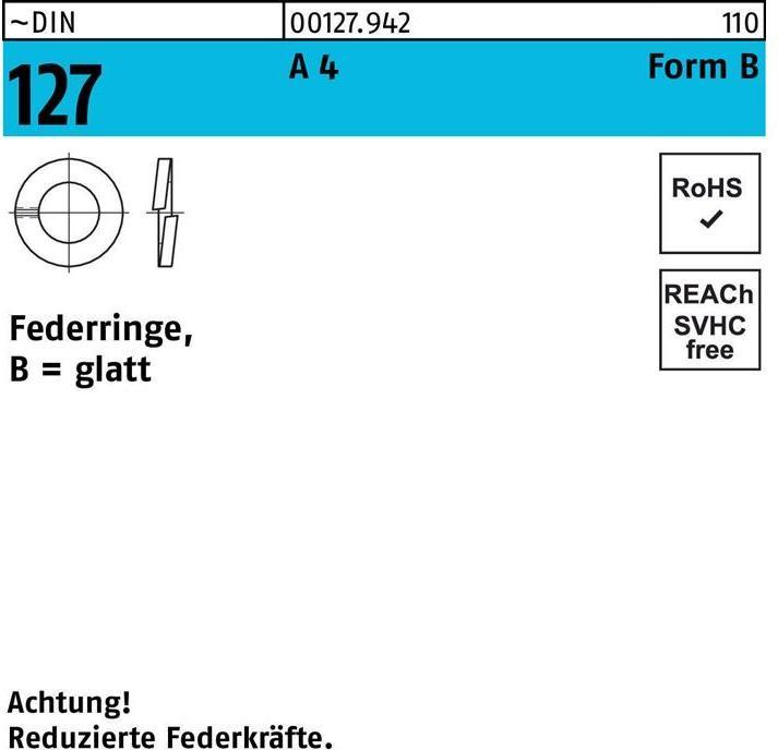 Actual product image Spring washer DIN 127 B 22 A 4