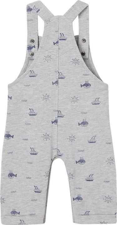 Vertbaudet Baby Sweat-Latzhose, maritimer Print