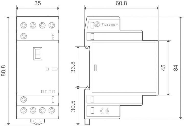 Produktbild Finder Installationsschütz Serie 22.34, 25 A