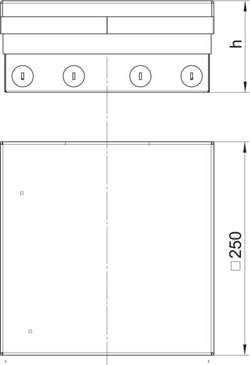 Immagine prodotto OBO Bettermann Vertr Vasca da pavimento completa 2x2-f.VDE-presa UDHO (2 x)