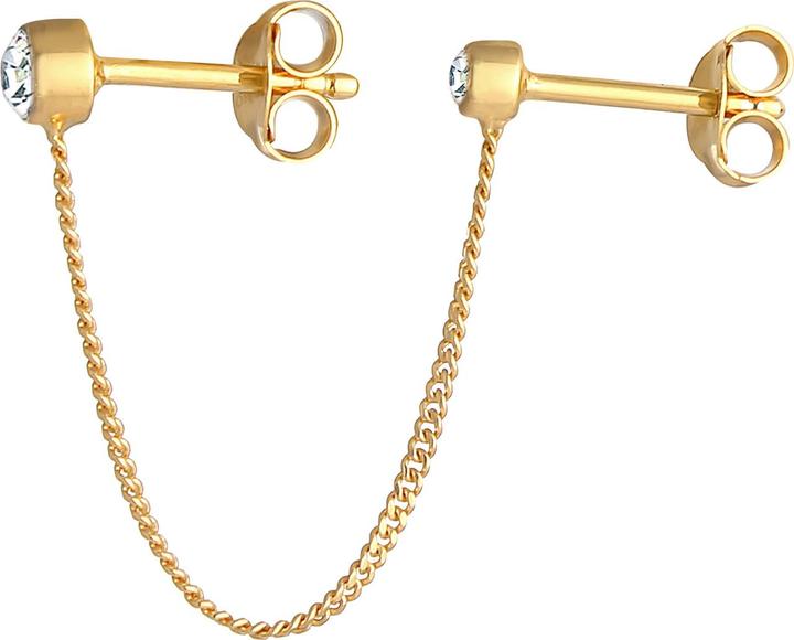 Immagine prodotto Elli Orecchini Orecchini a perno doppi Cristalli Argento 925 (Cristallo di vetro, Argento 925)