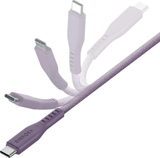 Produktbild Energea kabel Flow USB-C - Lightning C94 MFI 1.5m fioletowy/purple 60W 3A PD Fast Charge (1.50 m, USB 3.0)