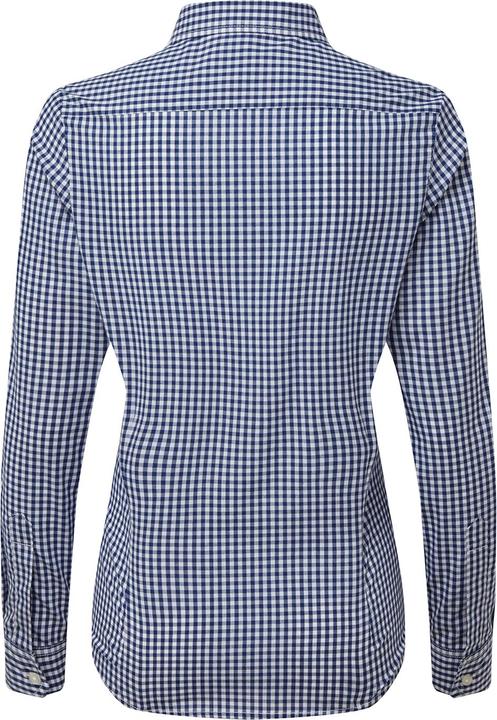 Actual product image Premier Womens/Ladies Maxton Gingham Long-Sleeved Shirt (S)