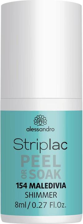 Produktbild Alessandro Striplac Peel or Soak - Maledivia (154 Maledivia, Abziehbarer Nagellack)
