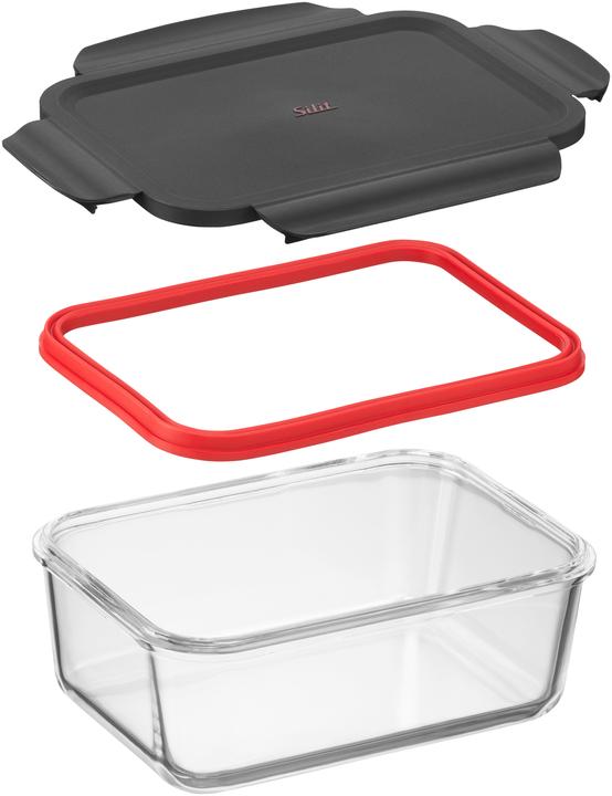Produktbild Silit Storio Vorratsdose 21 x 14cm Glas Vorratsglas luftdichter Aroma-Deckel Frischhaltedose (1.40 l)
