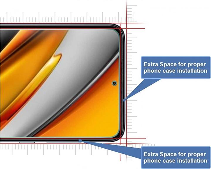 Immagine prodotto Screenguard Xiaomi Poco F3 Pellicola protettiva in vetro Custodia Design amichevole (1 Pezzo/i, Xiaomi Poco F3)