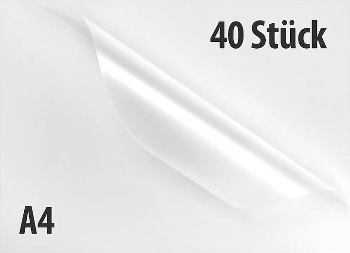 Produktbild General Office 40 Laminiertaschen A4, Stärke 80mic (Super-Sparpack) (A4, 40 Stück, 80 µm)