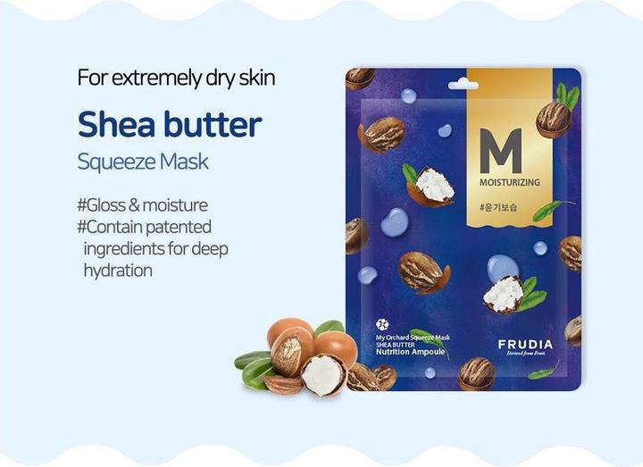 Actual product image Frudia My Orchard Squeeze Mask Shea Butter Face Mask 20G