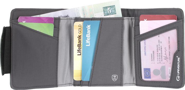 Actual product image Lifeventure RFID Wallet, Recycled, Grey