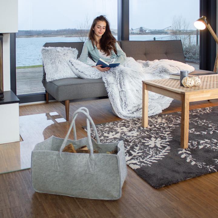 Immagine prodotto Relaxdays Borsa portalegna per camino (25 x 50 x 25 cm)