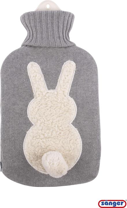 Actual product image Sänger Hot Water Bottle Natural Rubber with Knitted Cover 2l Bunny Btl (2 l)