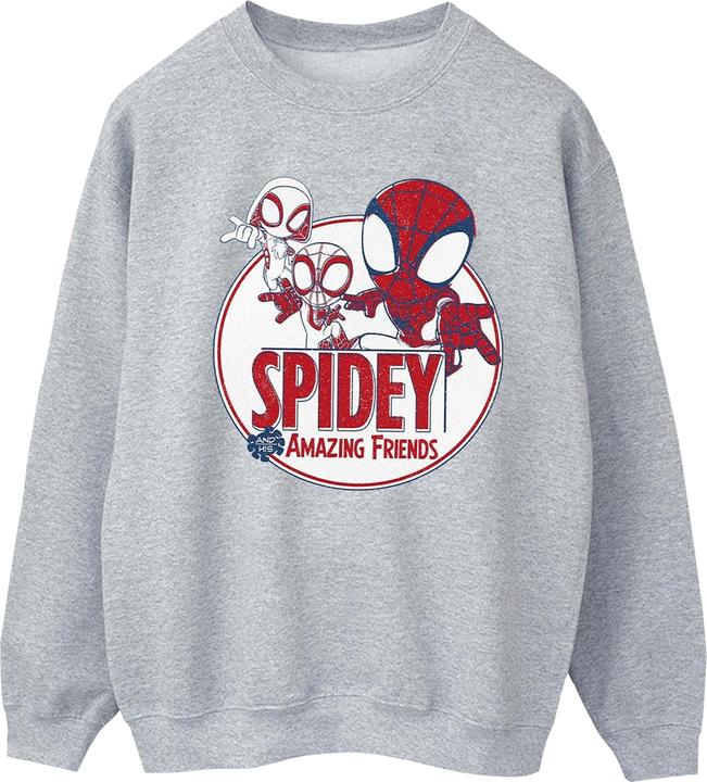 Actual product image Womens/Ladies Spidey And His Amazing Friends Circle Sweatshirt (S)