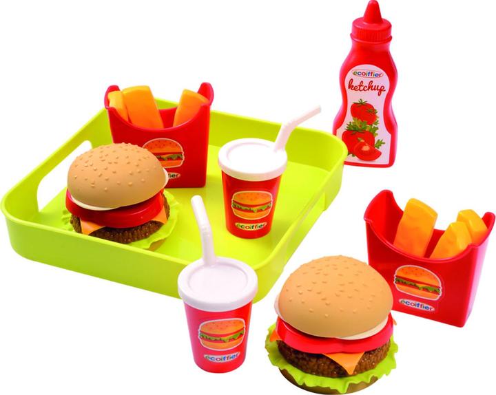 Image du produit Ecoiffier Set de restauration rapide avec assiette 19.5cm