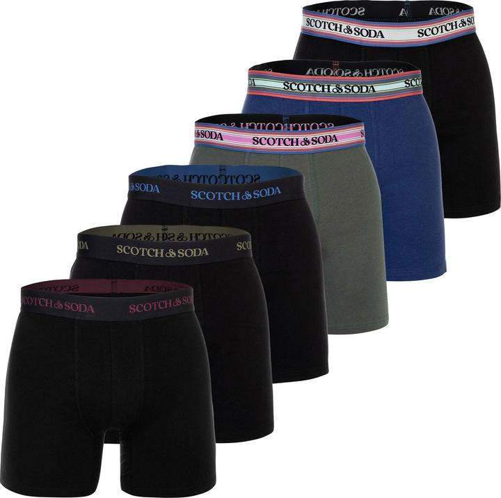Actual product image Scotch & Soda Solid Cotton Stretch (S, pack of 6)