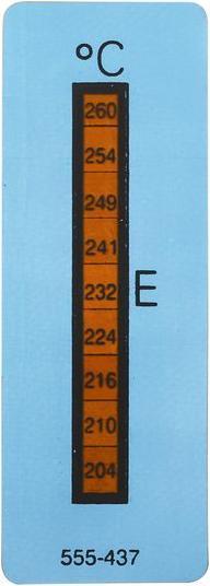 Productafbeelding Rs Pro Temperatuursticker 204-254°C