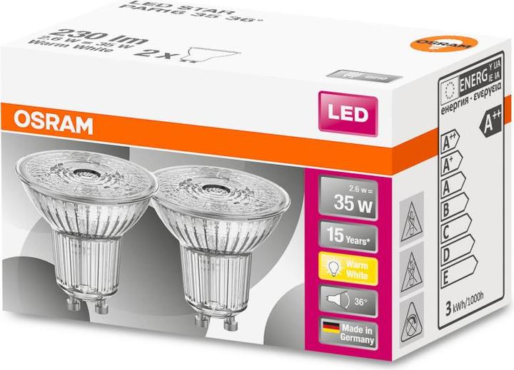 Produktbild Osram LED ST MR16 35 36 GU5,3 WW DUO (GU10, 2.60 W, 230 lm, 1 x, F)