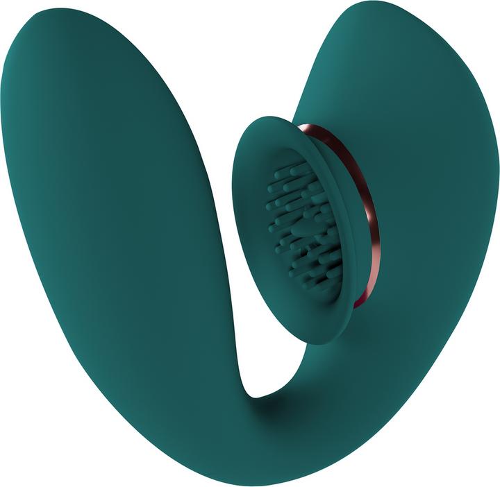 Immagine prodotto Innovation Twitch 3 - Vibratore ricaricabile e aspirante - Silicone - 10 velocità - Verde bosco