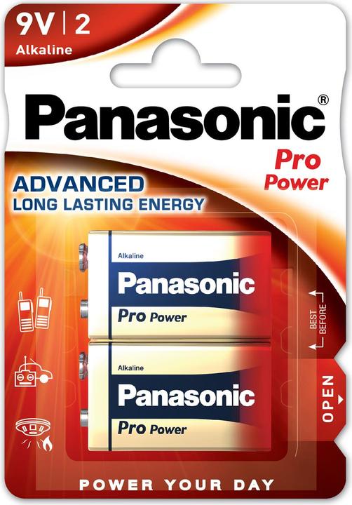Image du produit Panasonic Pro Power 6LR61 (2 pcs, 9V Block)