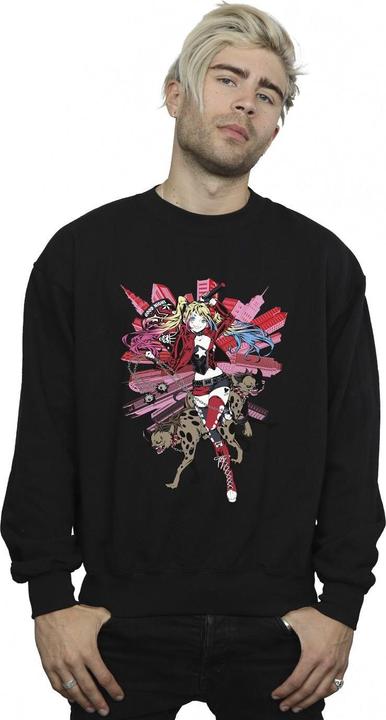 Actual product image Mens Harley Quinn Hyenas Cotton Sweatshirt (XXL)