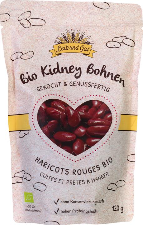 Image du produit Leib und Gut Haricots rouges bio cuits 120 g (130 g)