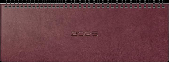 Produktbild Rido Querkalender Septant 30,7x10,5cm 1 Woche/2 Seiten Prestige Kunstleder braun 2025 (Deutsch)