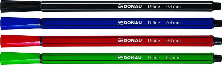 Image du produit Donau Crayon feutre fin, d-fine, 0, 4mm, 4 pièces, couleurs assorties (Mélange de couleurs, 4 x)