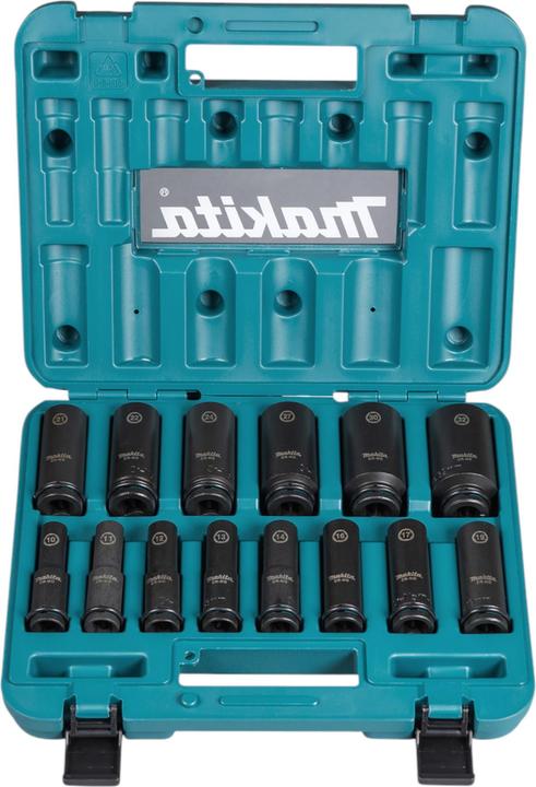 Produktbild Makita DTW 701 Z Akku Schlagschrauber 18 V 700 Nm 1/2" Brushless + Steckschlüssel Set 14 tlg. - (Akkubetrieb)