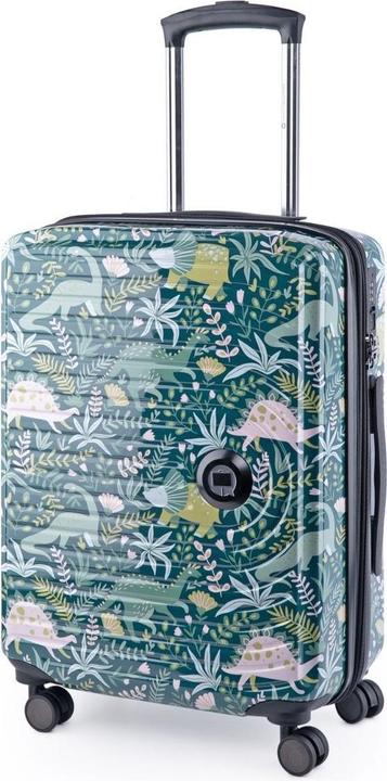 Produktbild Hauptstadtkoffer Mitte - Kinderkoffer Handgepäck Hartschale, Dinos Floral (55 l, Handgepäck (bis 50l))