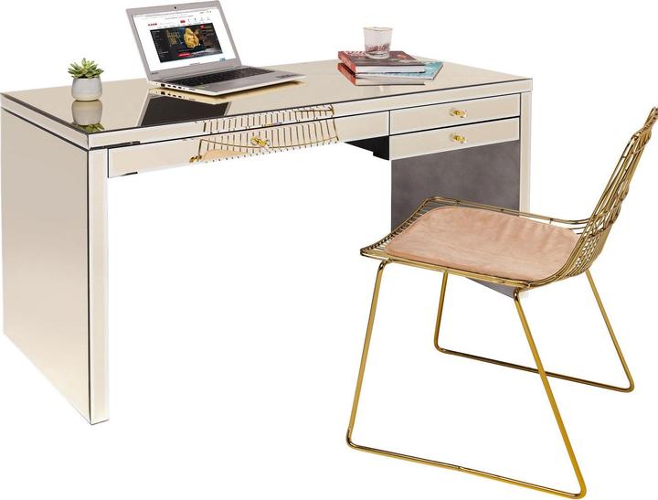 Immagine prodotto Designlife Scrivania Luxury Champagne 140x60cm