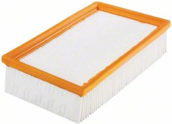 Actual product image Bosch Professional Zubehör Polytetraflourethylene flat pleated filter. For hoover