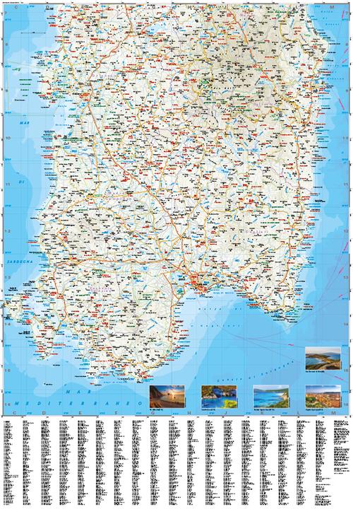 Actual product image Map of Sardinia / Sa