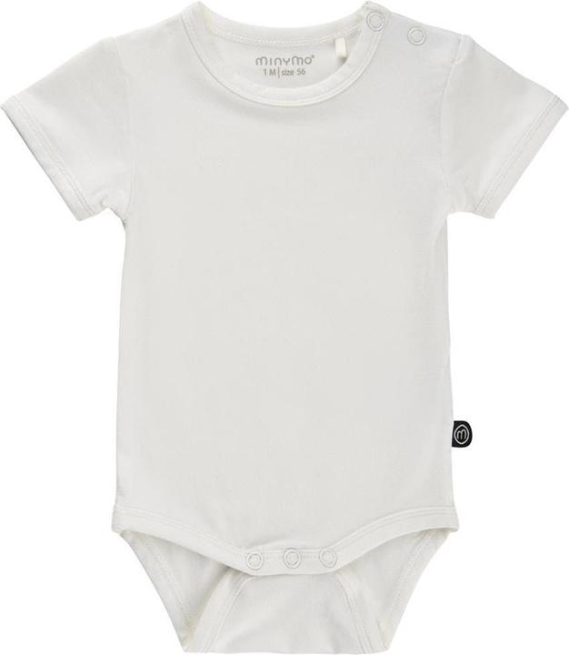 Actual product image Minymo Short Sleeve Bodysuit Bamboo White Gr. 92 (92)