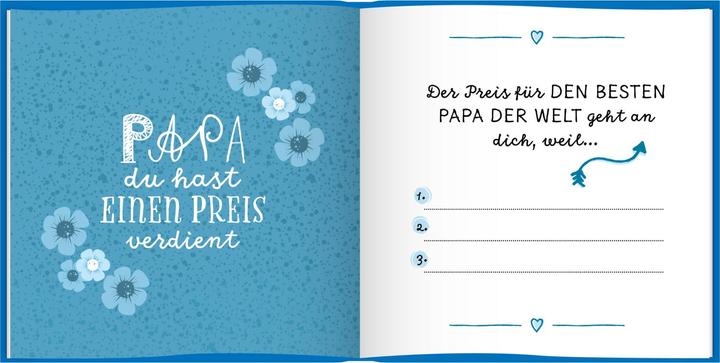 Actual product image Das Erinnerungsbuch für den besten Papa der Welt. Ausfüllbuch zum Verschenken für den Papa zum (German, Lisa Wirth, 2022)