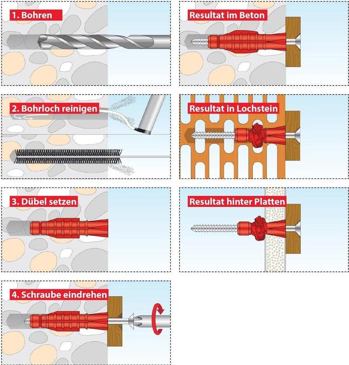 Productafbeelding Tox Universele deuvel Tri 6x51 mm, incl. schroef 50 st. (50 Pcs.)