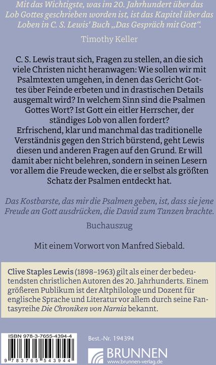 Nährwerte und Zutaten The conversation with God (Englisch, Clive Staples Lewis, 2024)