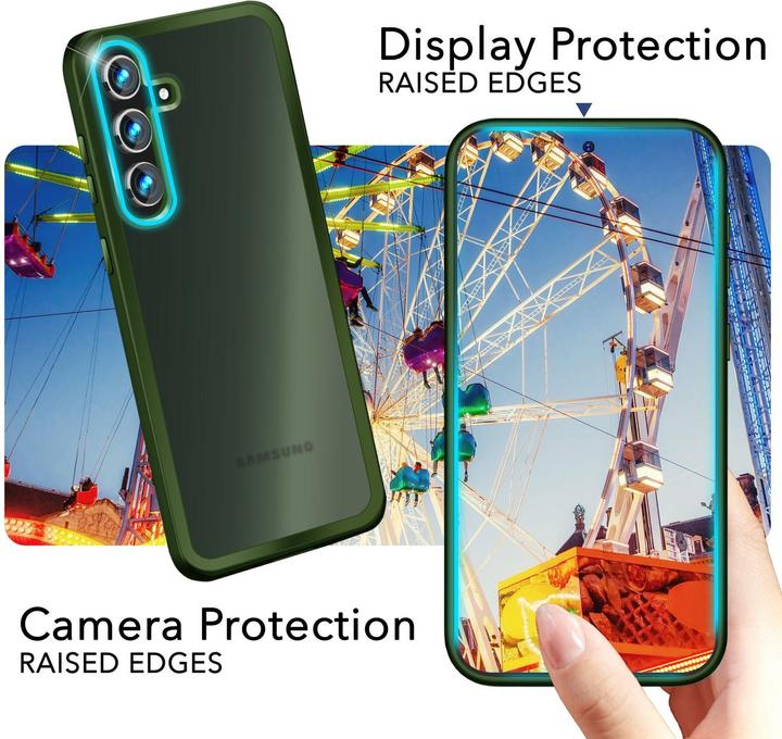Immagine prodotto Nalia Copertura ibrida semitrasparente con cornice protettiva (Samsung Galaxy S24+)