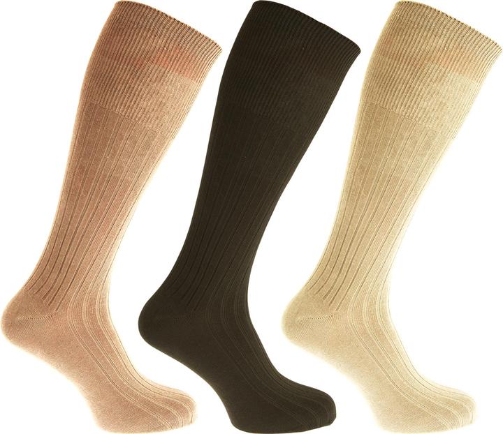 Universal Textiles Ripp Stutzen Baumwolle (3 Paar) (3er Pack, 39 - 45)