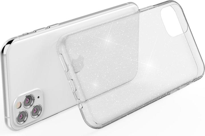 Actual product image Nalia Clear glitter silicone cover (Apple iPhone 11 Pro Max)