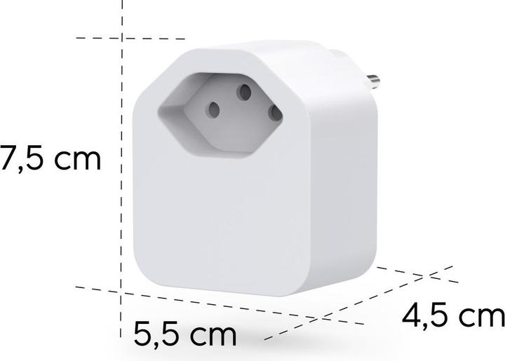 Actual product image Hama Smarte WLAN-Steckdose f Schweiz, Matter, sprach-/appgesteuert, Strommessung