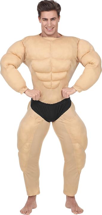 Actual product image Widmann Bodybuilder costume: muscle jumpsuit with briefs (L)