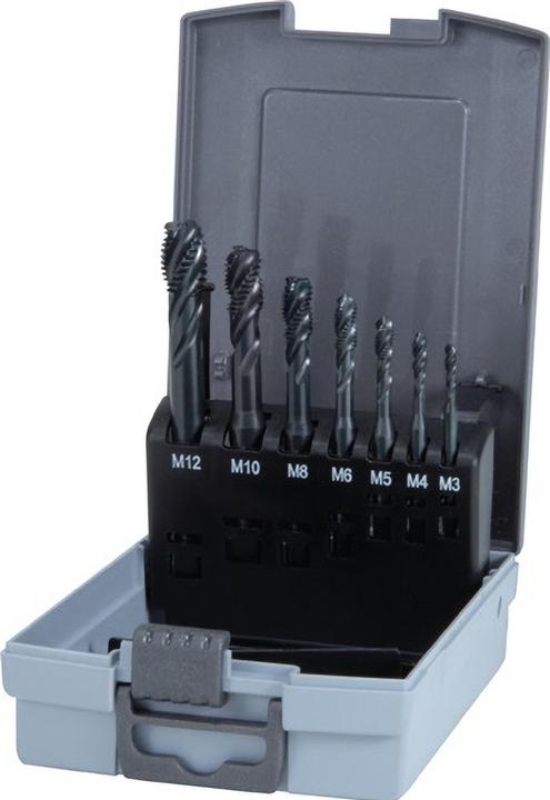 Produktbild Ruko Maschinengewindebohrerset DIN 371/376 C M3-M12 7tlg.HSS-Co5 vap.Ku.-Kass.