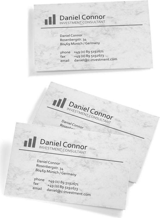 Actual product image Sigel Design business cards 3C (85 x 55 mm)